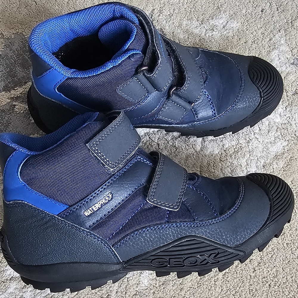 Geox Kids Waterproof Boots in Navy Blue and Royal Blue